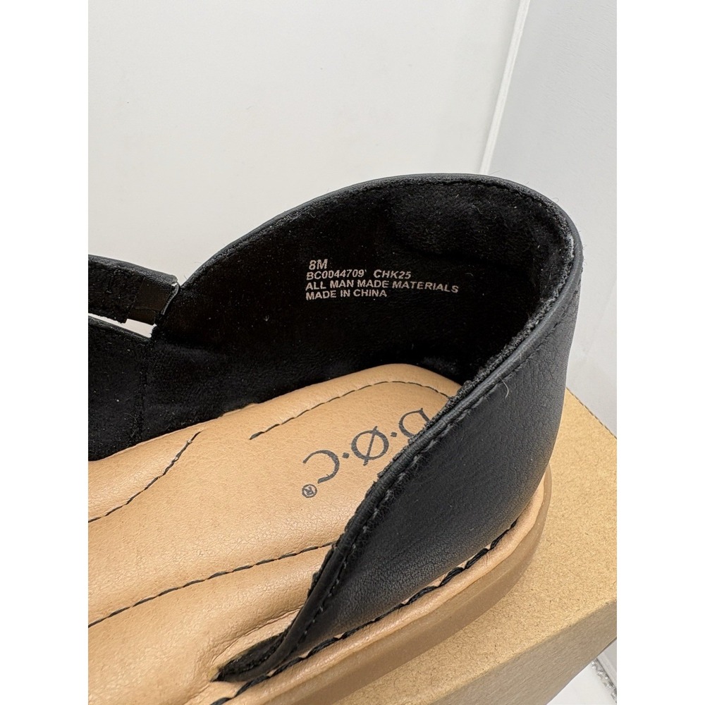 B.O.C. Women's Melly Asymmetrical Black Sandal, Size 8 - Picture 3 of 7